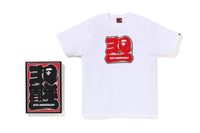 BAPE MENS COTTON APE HEAD PRINT 30TH ANNIV. T-SHIRT
