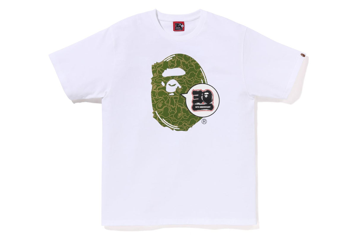 BAPE 30TH ANNIV. APE HEAD TEE