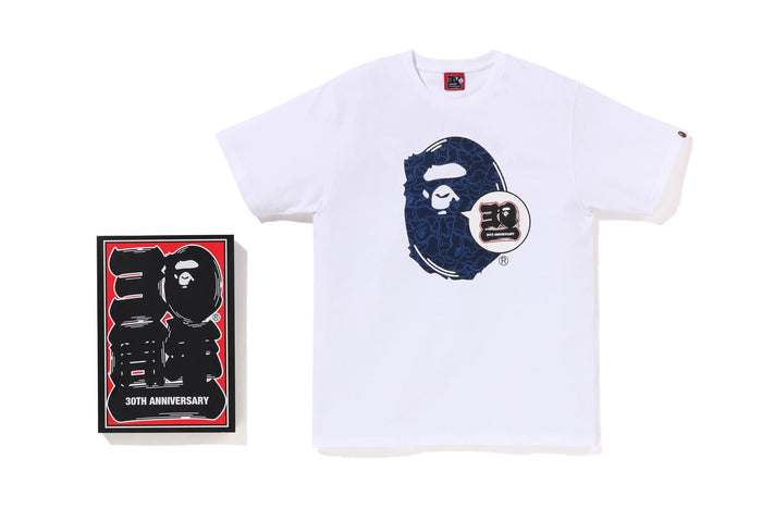 BAPE 30TH ANNIV. APE HEAD TEE