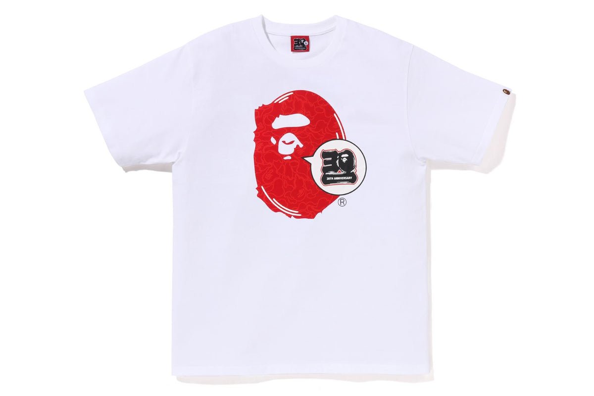 BAPE 30TH ANNIV. APE HEAD TEE