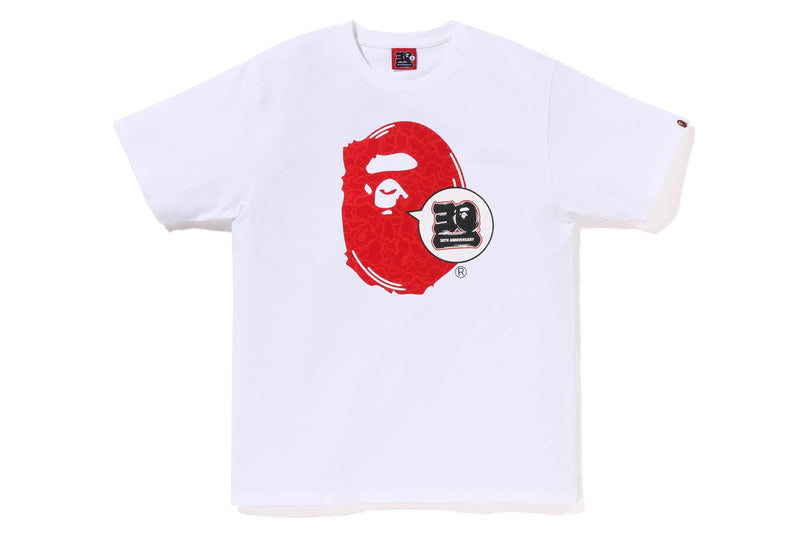 BAPE 30TH ANNIV. APE HEAD TEE