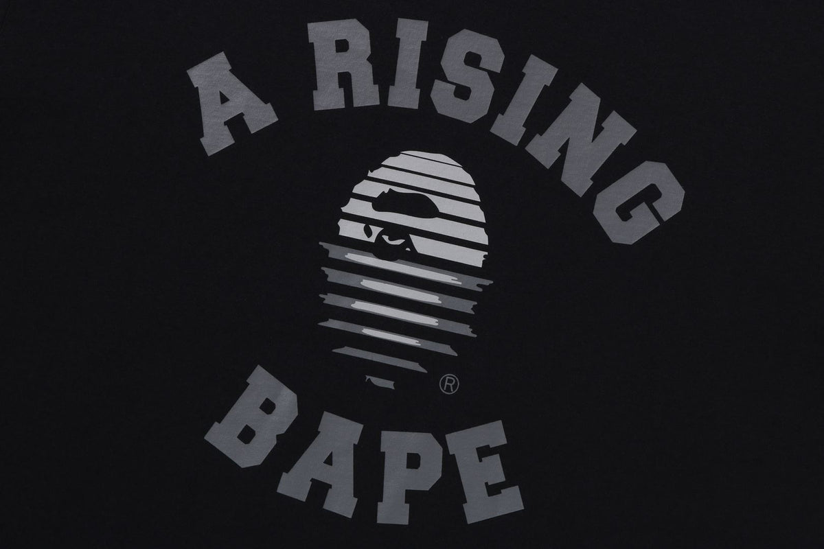 BAPE MENS COTTON APE HEAD PRINT A RISING BAPE T-SHIRT