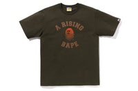 BAPE MENS COTTON APE HEAD PRINT A RISING BAPE T-SHIRT