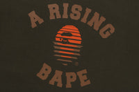 BAPE MENS COTTON APE HEAD PRINT A RISING BAPE T-SHIRT