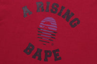 BAPE MENS COTTON APE HEAD PRINT A RISING BAPE T-SHIRT