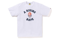 BAPE MENS COTTON APE HEAD PRINT A RISING BAPE T-SHIRT