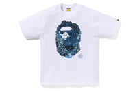 BAPE MENS COTTON APE HEAD PRINT CHRISTMAS PHOTO T-SHIRT