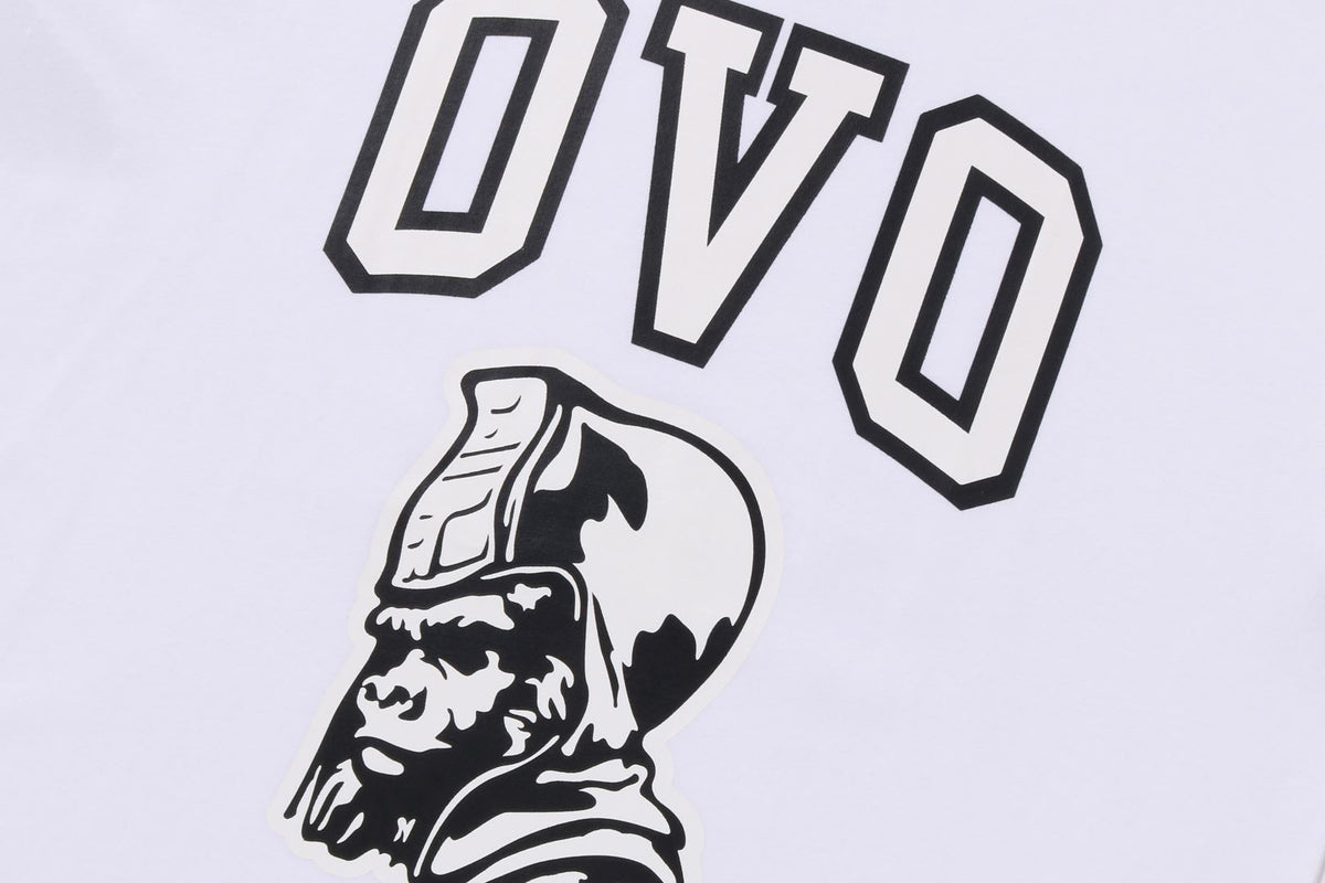 BAPE MENS COTTON PRINTED BAPE X OVO GENERAL T-SHIRT