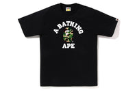 BAPE MENS ABC CAMO COLLEGE TEE