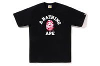 BAPE MENS ABC CAMO COLLEGE TEE