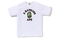 BAPE MENS ABC CAMO COLLEGE TEE