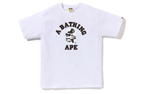 BAPE MENS ABC CAMO COLLEGE TEE
