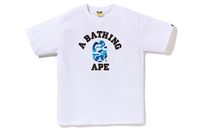 BAPE MENS ABC CAMO COLLEGE TEE