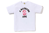 BAPE MENS ABC CAMO COLLEGE TEE