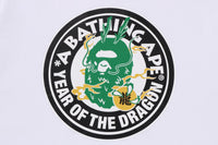 BAPE MENS COTTON APE HEAD PRINT YEAR OF THE DRAGON T-SHIRT
