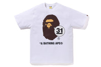 A BATHING APE 31ST ANNIV. APE HEAD TEE