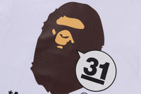 A BATHING APE 31ST ANNIV. APE HEAD TEE