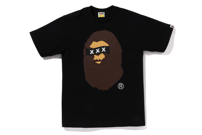 BAPE X GOD SELECTION XXX APE HEAD TEE