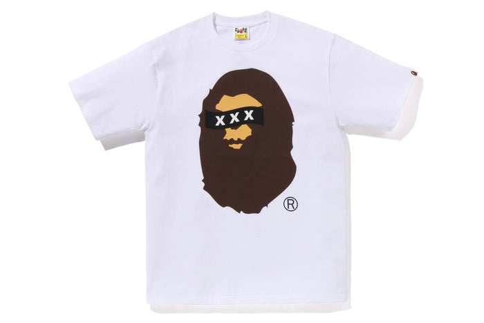 BAPE X GOD SELECTION XXX APE HEAD TEE