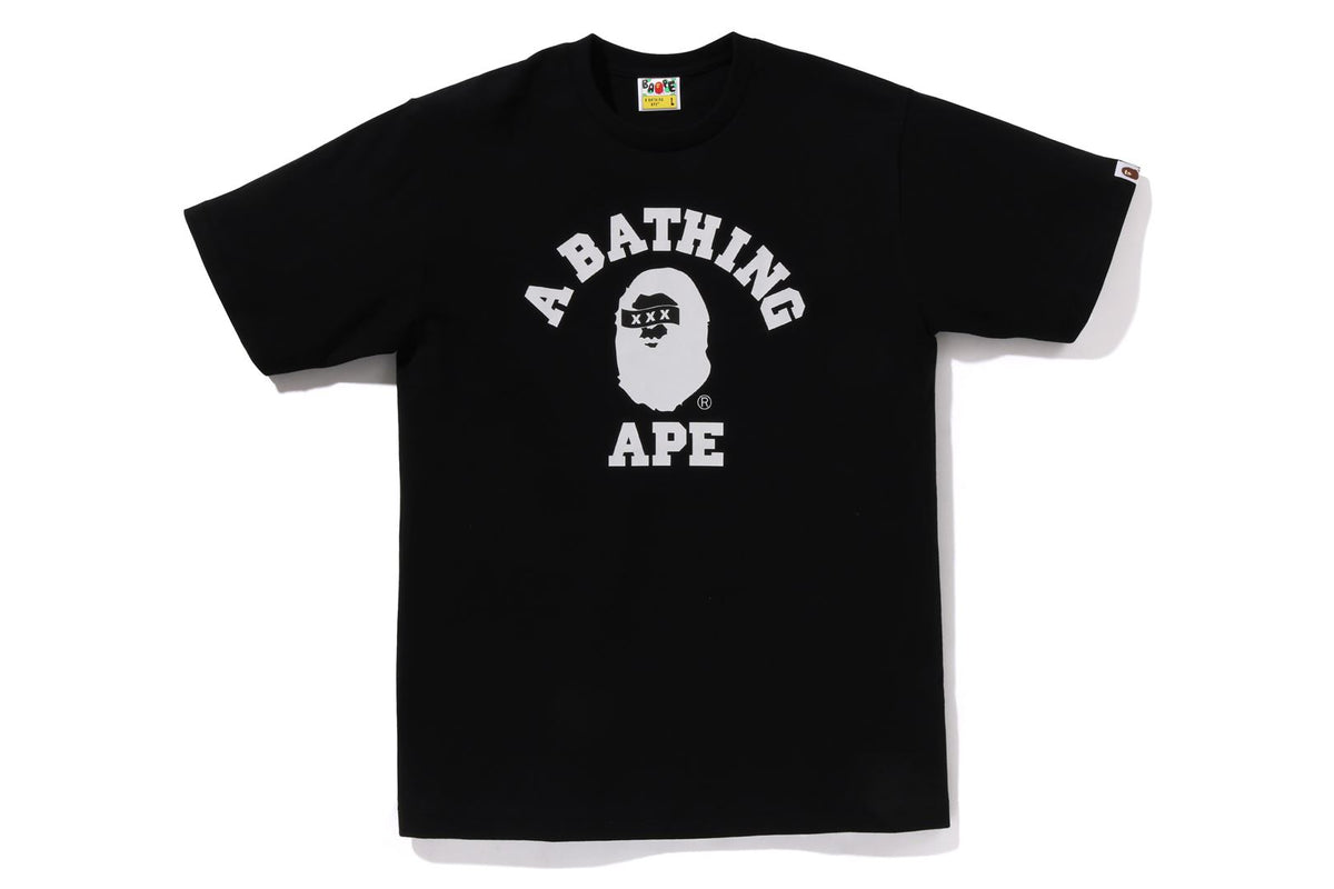 BAPE X GOD SELECTION XXX COLLEGE TEE
