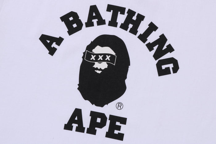 BAPE X GOD SELECTION XXX COLLEGE TEE