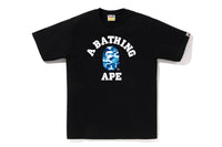 BAPE MENS ABC CAMO COLLEGE T-SHIRT