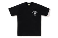 BAPE MENS COTTON LIQUID CAMO COLLEGE ATS T-SHIRT