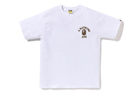 BAPE MENS COTTON LIQUID CAMO COLLEGE ATS T-SHIRT