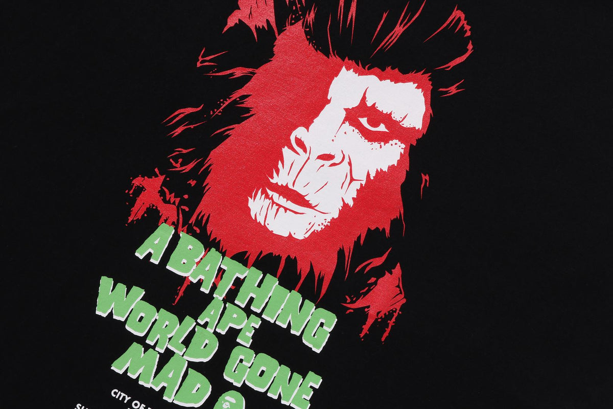 BAPE MENS COTTON PRINTED HORROR #1 T-SHIRT