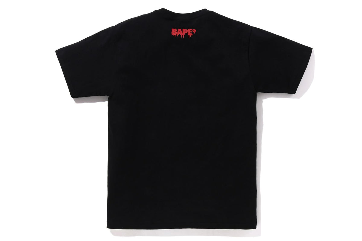 BAPE MENS COTTON PRINTED HORROR #2 T-SHIRT