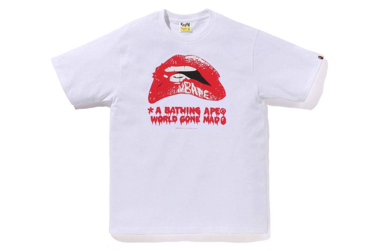 BAPE MENS COTTON PRINTED HORROR #2 T-SHIRT