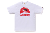 BAPE MENS COTTON PRINTED HORROR #2 T-SHIRT