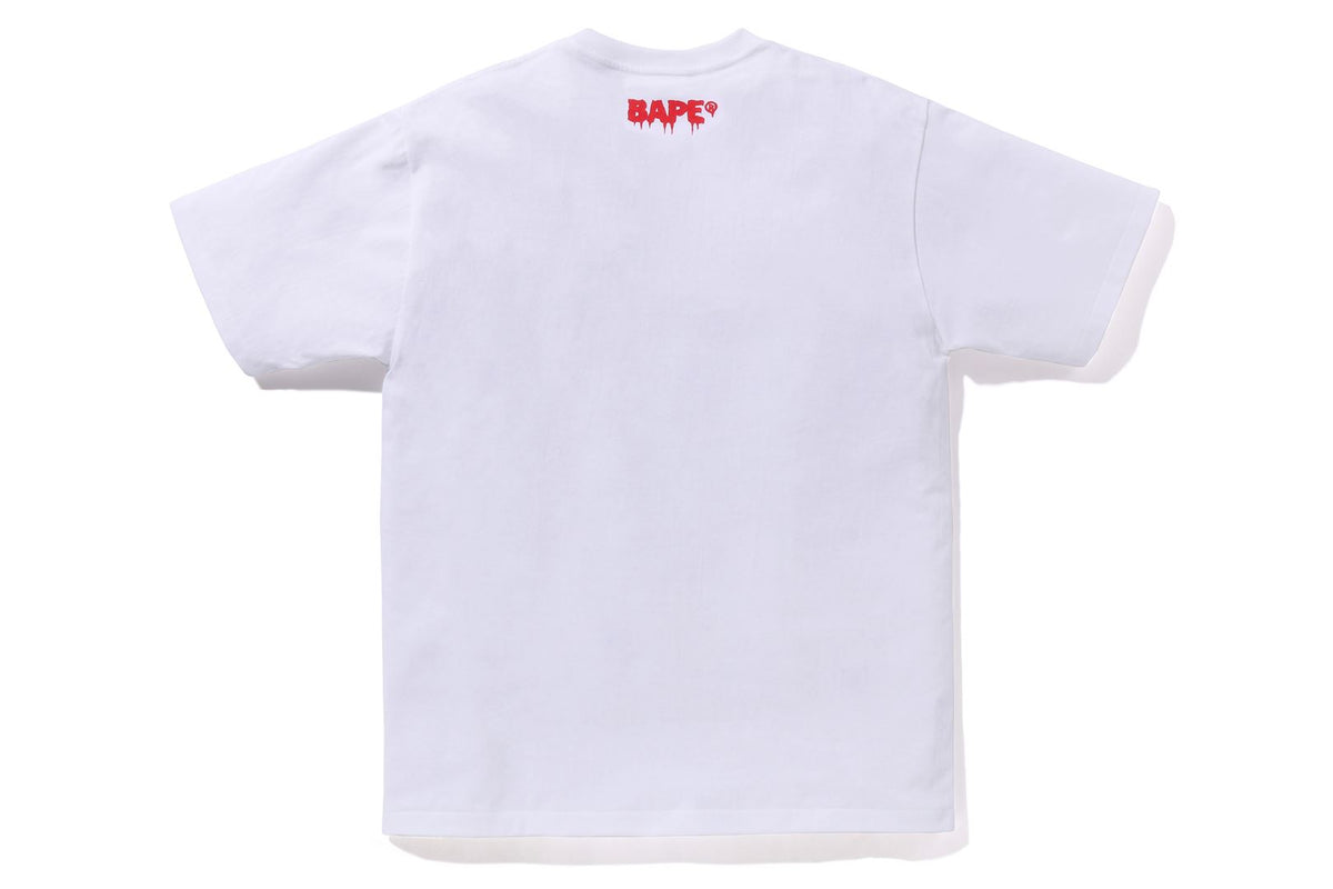 BAPE MENS COTTON PRINTED HORROR #2 T-SHIRT