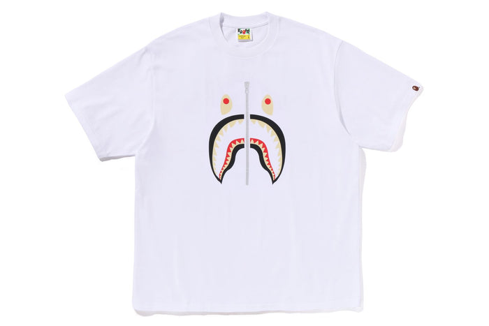 BAPE MENS COTTON SHARK PRINT T-SHIRT CHINA