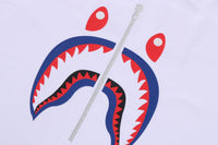 BAPE MENS COTTON SHARK PRINT T-SHIRT