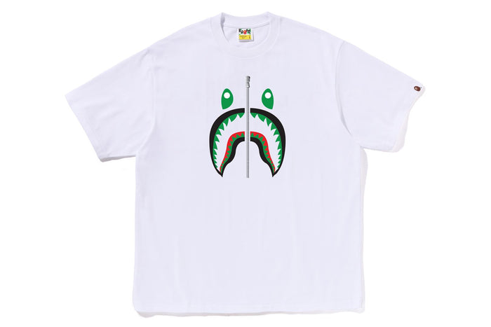 BAPE MENS COTTON SHARK PRINT T-SHIRT UNITED ARAB EMIRATES