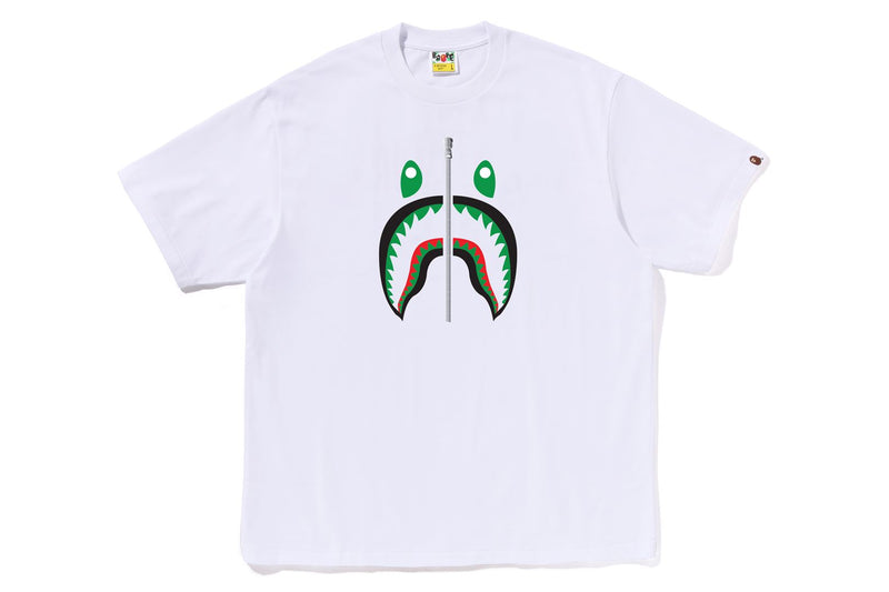 BAPE MENS COTTON SHARK PRINT T-SHIRT UNITED ARAB EMIRATES