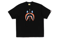 BAPE MENS  COTTON SHARK PRINT T-SHIRT INDONESIA