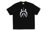 BAPE MENS COTTON SHARK PRINT#1 T-SHIRT