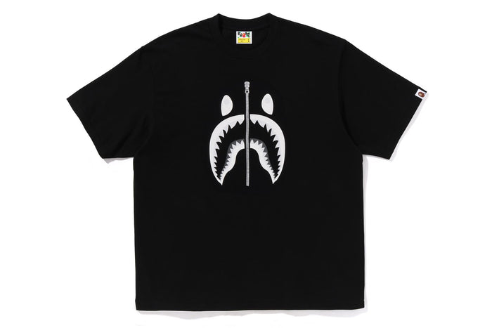 BAPE MENS COTTON SHARK PRINT#1 T-SHIRT