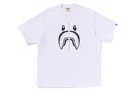 BAPE MENS COTTON SHARK PRINT#1 T-SHIRT