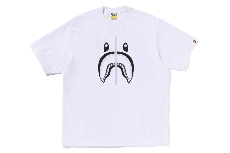 BAPE MENS COTTON SHARK PRINT#1 T-SHIRT