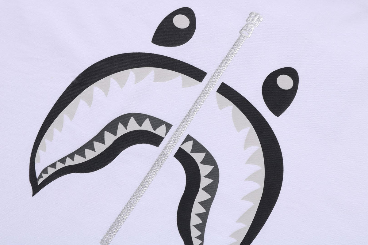 BAPE MENS COTTON SHARK PRINT#1 T-SHIRT