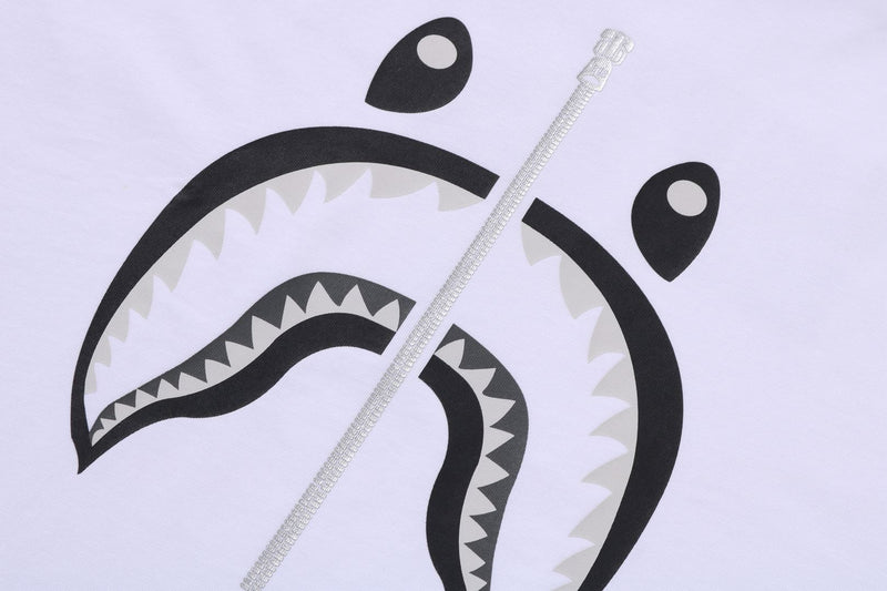 BAPE MENS COTTON SHARK PRINT#1 T-SHIRT