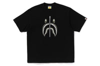 BAPE MENS COTTON SHARK PRINT#2 T-SHIRT