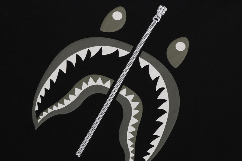 BAPE MENS COTTON SHARK PRINT#2 T-SHIRT