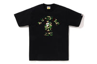 BAPE MENS ABC CAMO COLLEGE T-SHIRT