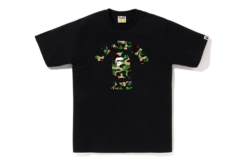 BAPE MENS ABC CAMO COLLEGE T-SHIRT