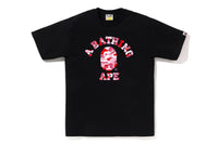 BAPE MENS ABC CAMO COLLEGE T-SHIRT