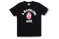 BAPE WOMENS ABC CAMO COLLEGE TEE